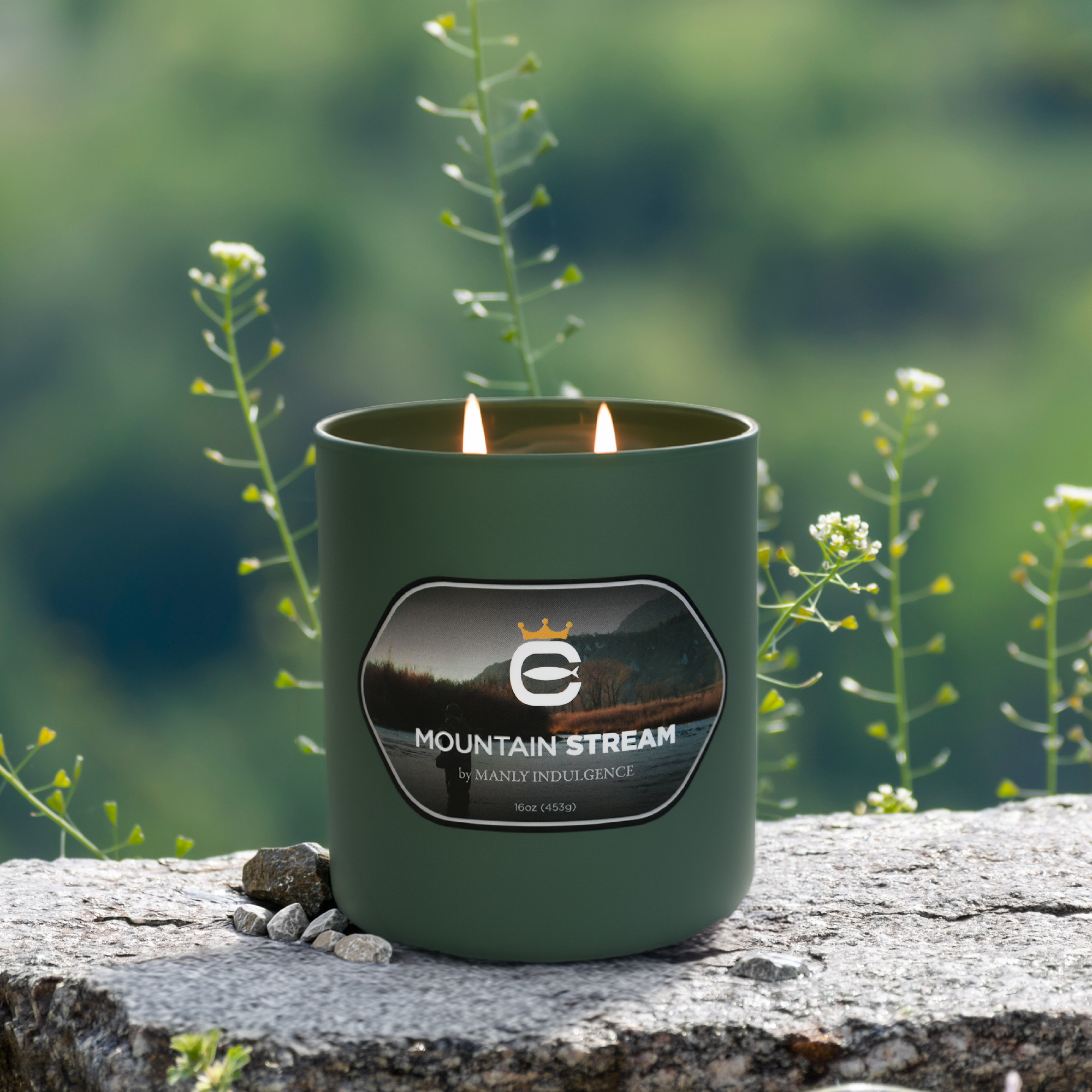 Mountain Stream, 16oz, Two Wick Candle