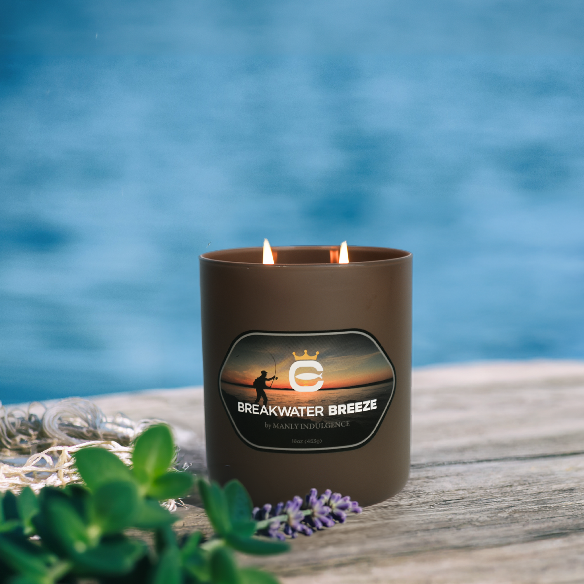 Breakwater Breeze, 16oz, Two Wick Candle